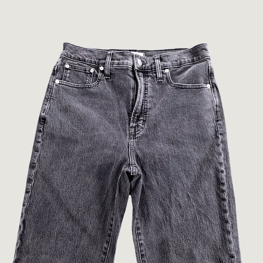 Madewell The Perfect Vintage Jean Womens 28 High Rise Straight Leg Washed Black - Picture 3 of 12